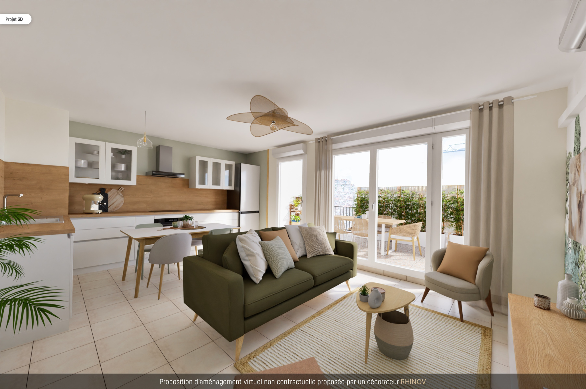 APPARTEMENT - 4 PIECES - TERRASSE - SAINT-LAZARE - 13003 MARSEILLE