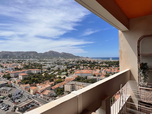 SAINTE ANNE- Le BRASILIA 8éme - T3 meublé en duplex de 70 m2 avec deux balcons   Résidence sécurisée