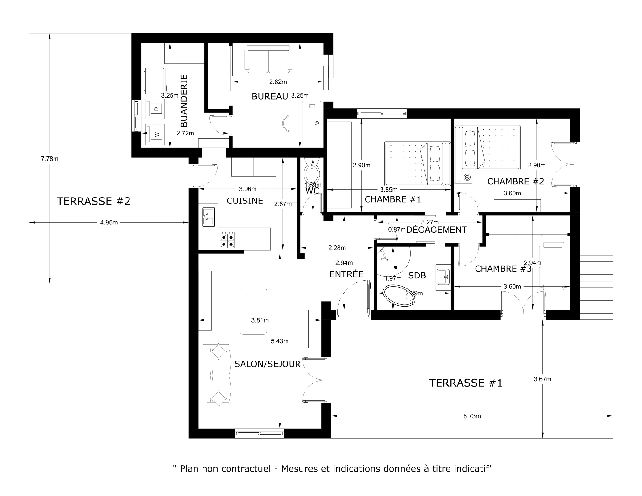 MAISON - GARAGE - PISCINE - 13124 PEYPIN
