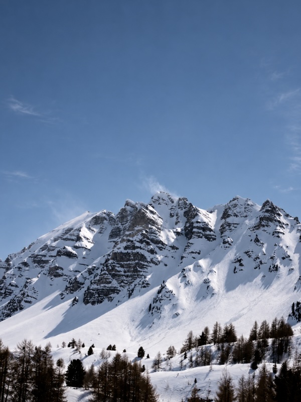 Montagnes enneigées à Vars